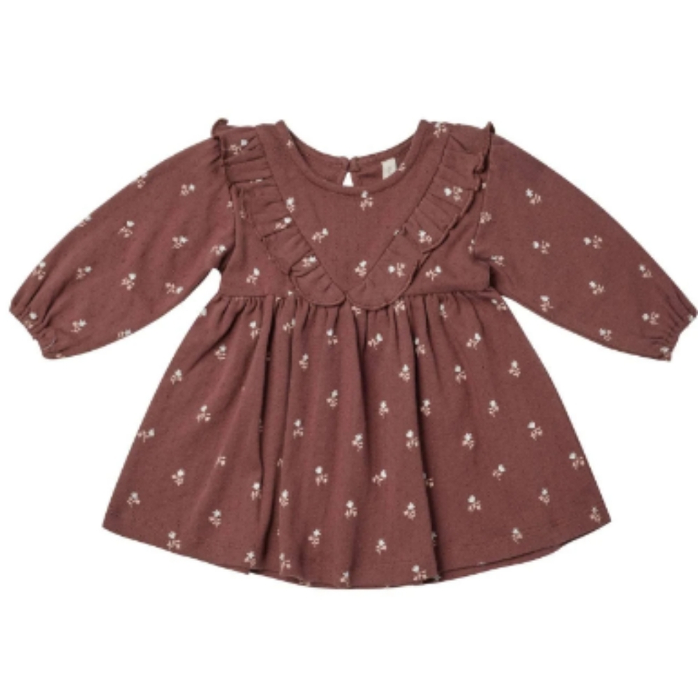NWT Quincy Mae Ruffle V Dress